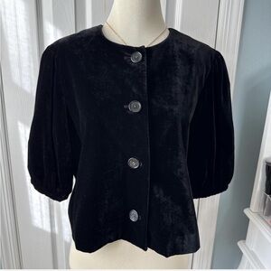 American Living Black Velvet Jacket
